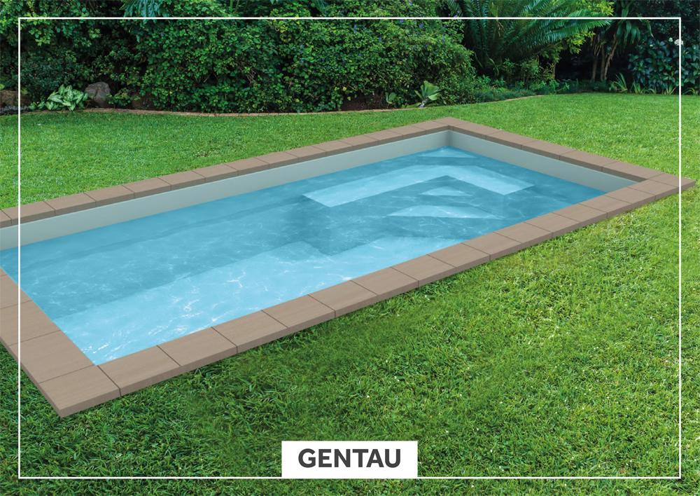 Gentau Piscine de moins de 10 m2 : 4,30 m x 2,20 m x 1,45 m